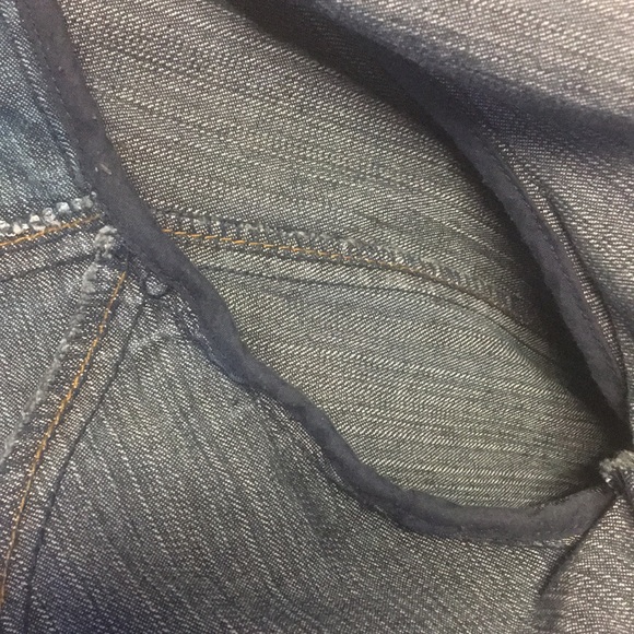 Denim jean vintage RL look Jacket button fitted glam blue boho - Picture 7 of 13